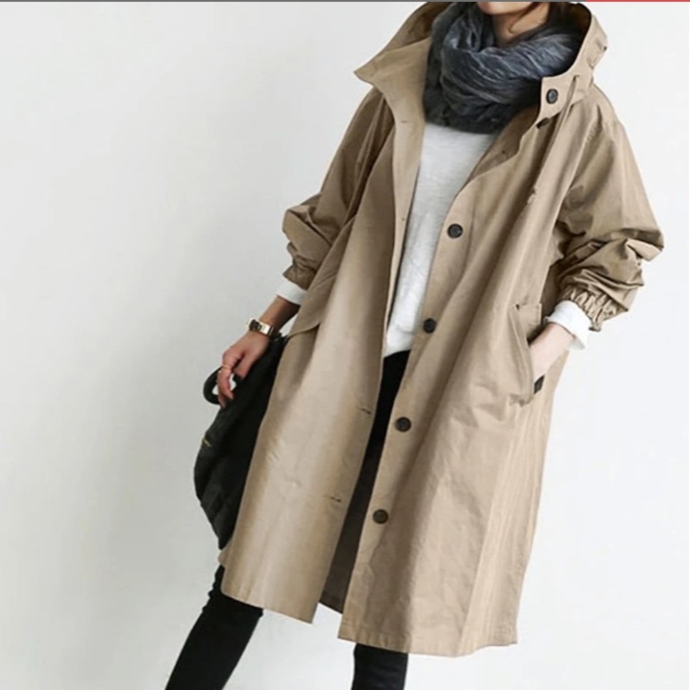 WaterResistant Oversized Windbreaker RainJacket